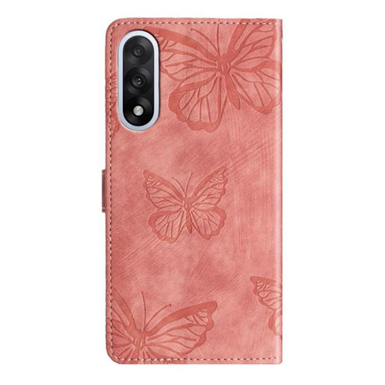 For OnePlus Nord 5 Skin-feel Embossed Butterfly Leather Phone Case