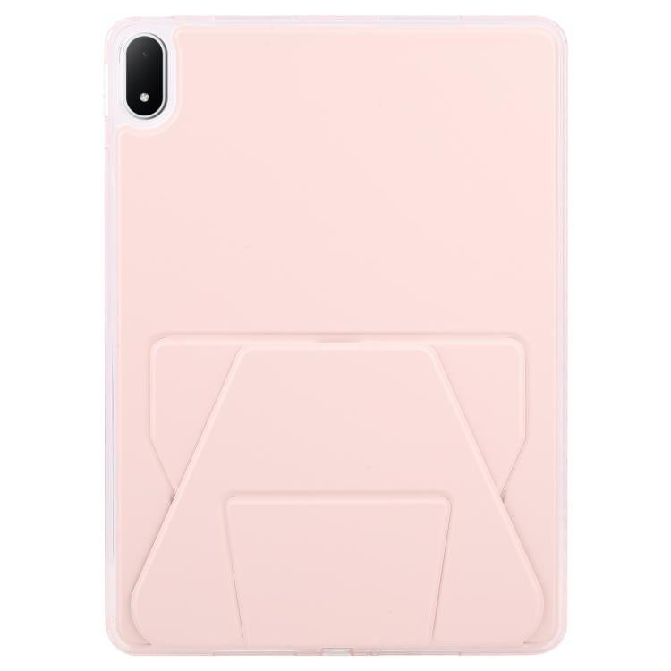 For OPPO Pad 4 Pro / OnePlus Pad 2 Pro Folding Magnetic Holder Acrylic Leather Back Tablet Case