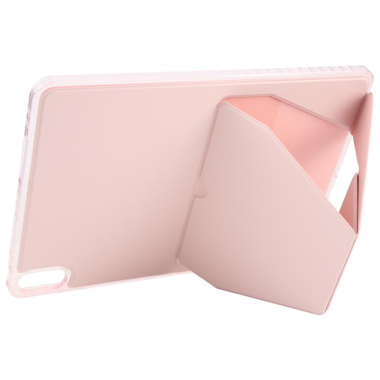 For OPPO Pad 4 Pro / OnePlus Pad 2 Pro Folding Magnetic Holder Acrylic Leather Back Tablet Case