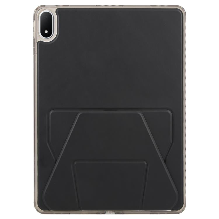 For OPPO Pad 4 Pro / OnePlus Pad 2 Pro Folding Magnetic Holder Acrylic Leather Back Tablet Case