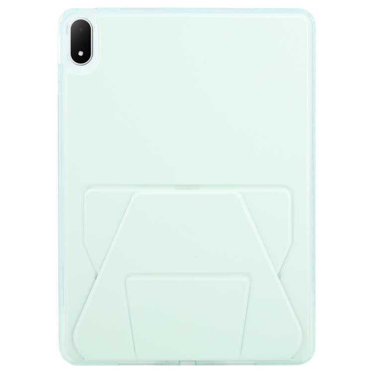 For OPPO Pad 4 Pro / OnePlus Pad 2 Pro Folding Magnetic Holder Acrylic Leather Back Tablet Case