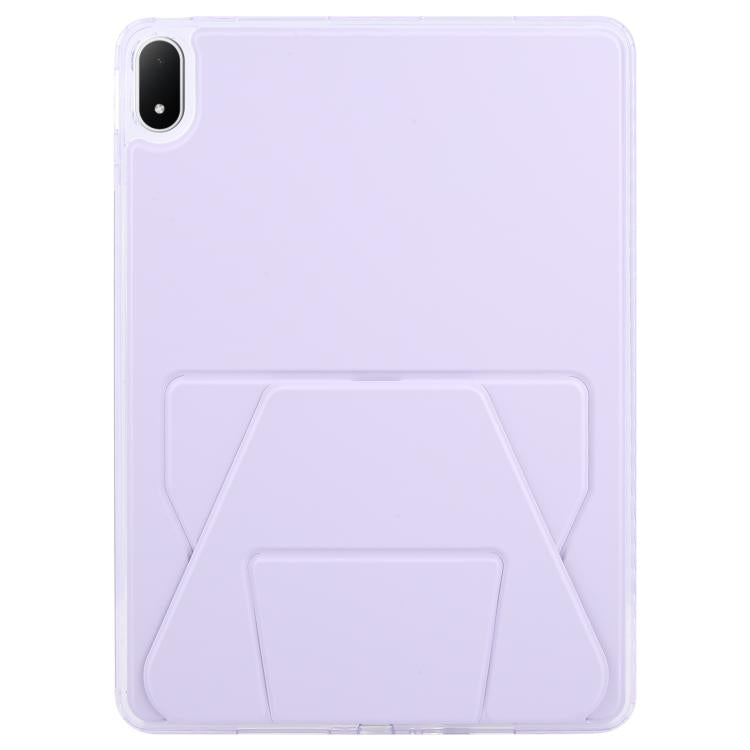 For OPPO Pad 4 Pro / OnePlus Pad 2 Pro Folding Magnetic Holder Acrylic Leather Back Tablet Case