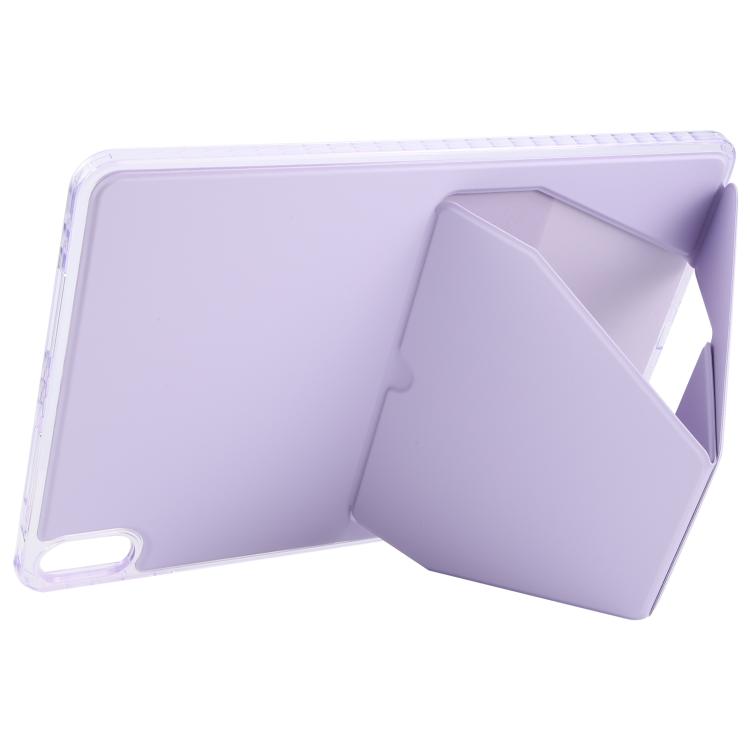 For OPPO Pad 4 Pro / OnePlus Pad 2 Pro Folding Magnetic Holder Acrylic Leather Back Tablet Case