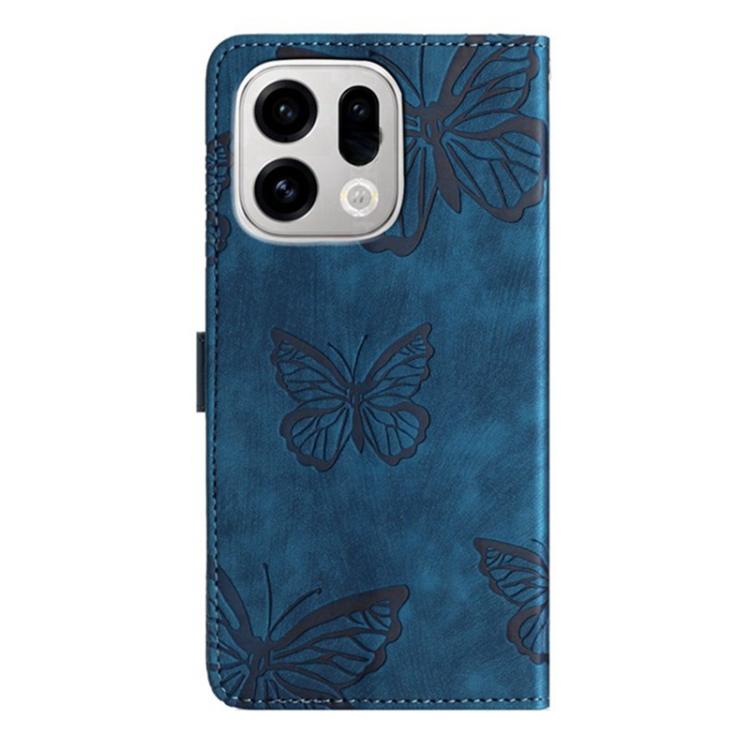 For OPPO Find X9 Skin-feel Embossed Butterfly Leather Phone Case