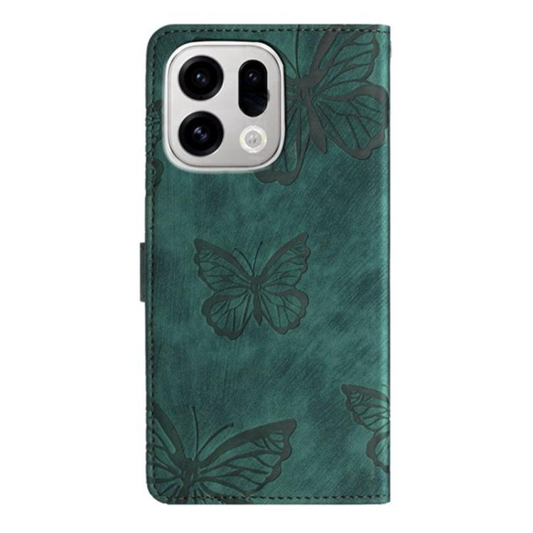 For OPPO Find X9 Skin-feel Embossed Butterfly Leather Phone Case