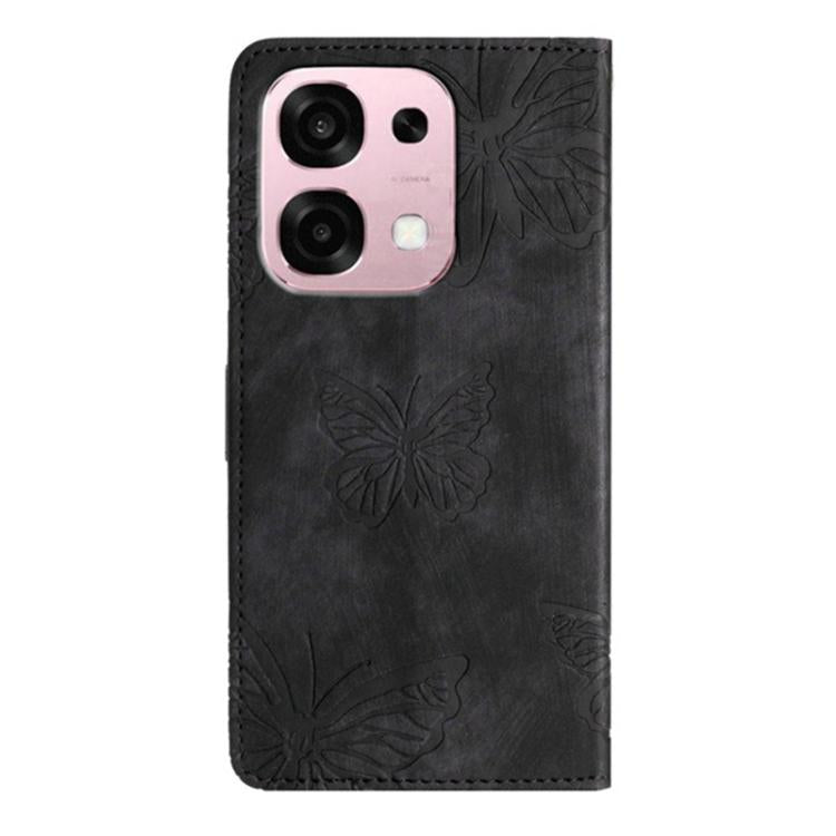 For OPPO A6 Pro 4G / 5G Global Skin-feel Embossed Butterfly Leather Phone Case