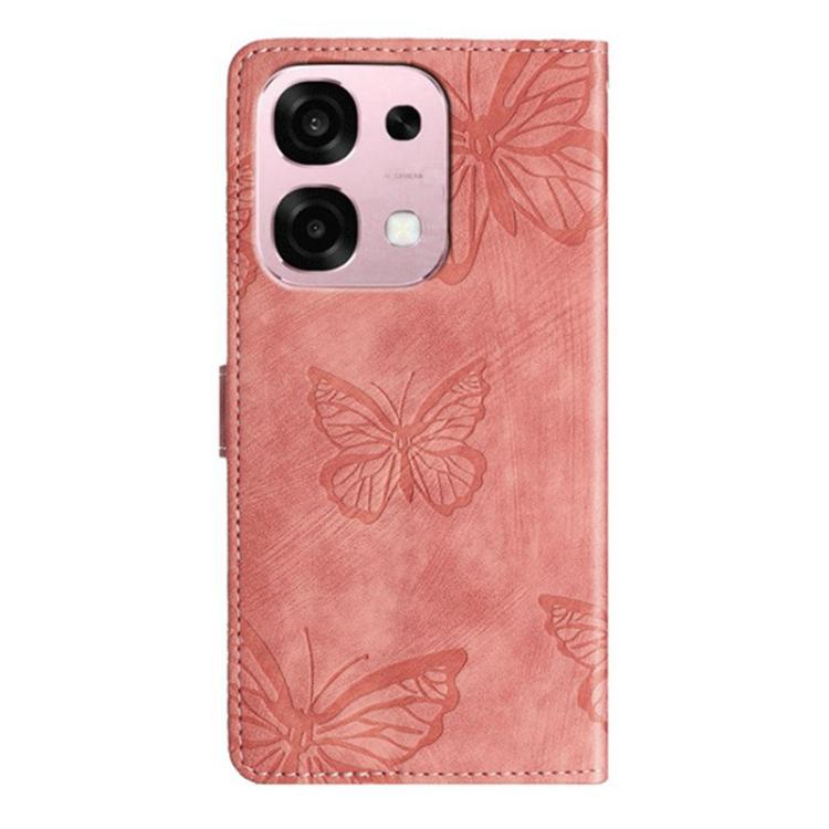 For OPPO A6 Pro 4G / 5G Global Skin-feel Embossed Butterfly Leather Phone Case