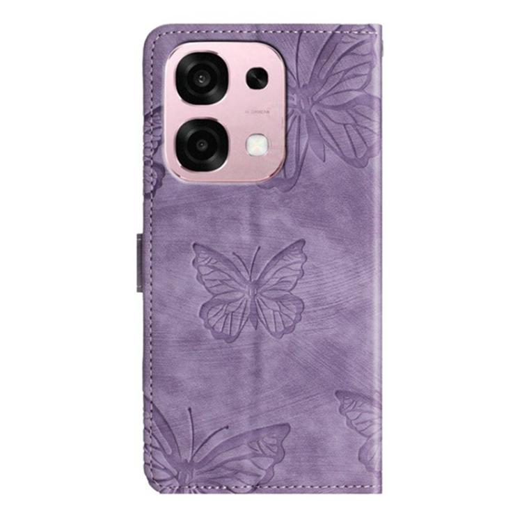 For OPPO A6 Pro 4G / 5G Global Skin-feel Embossed Butterfly Leather Phone Case