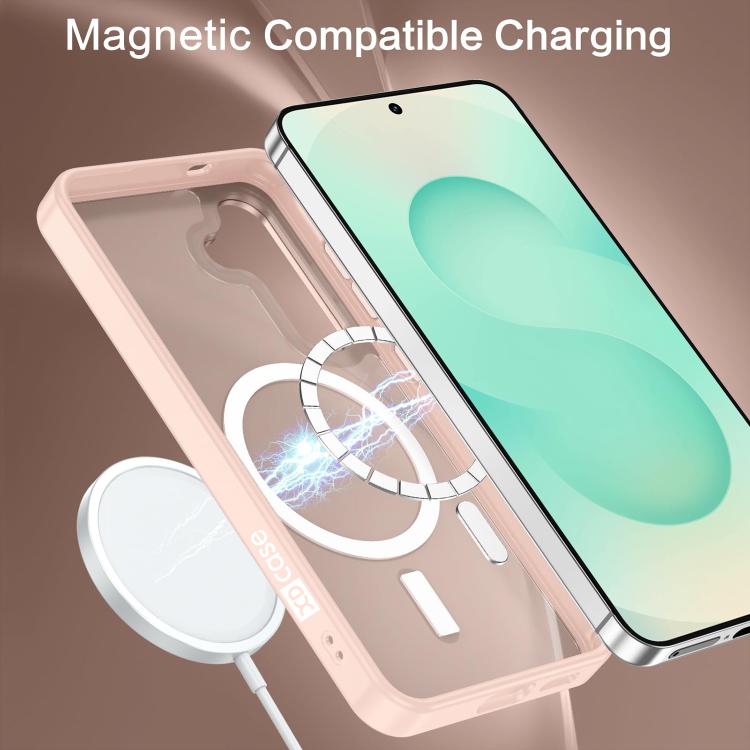 For Samsung Galaxy S25 5G XDcase Metal Lens Frame Skin Feel Magnetic Phone Case