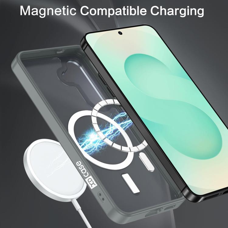 For Samsung Galaxy S25 5G XDcase Metal Lens Frame Skin Feel Magnetic Phone Case