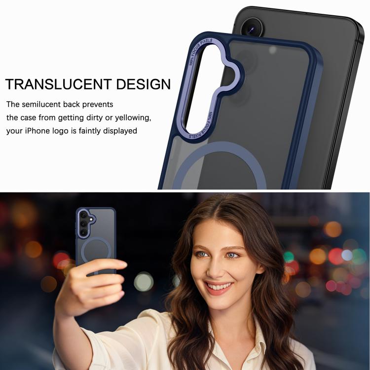 For Samsung Galaxy S25 5G XDcase Metal Lens Frame Skin Feel Magnetic Phone Case
