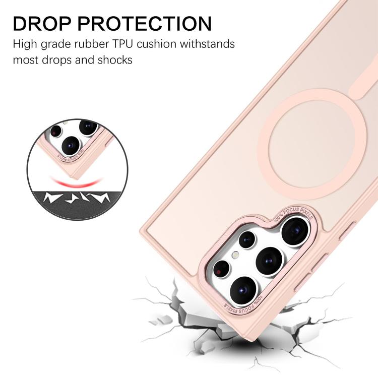 For Samsung Galaxy S25 Ultra 5G XDcase Metal Lens Frame Skin Feel Magnetic Phone Case
