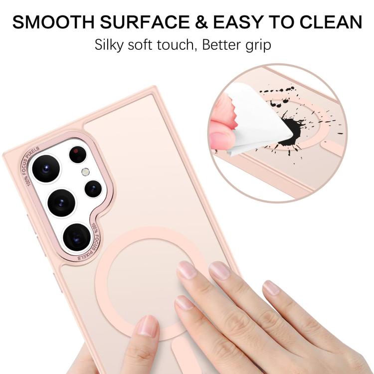 For Samsung Galaxy S25 Ultra 5G XDcase Metal Lens Frame Skin Feel Magnetic Phone Case