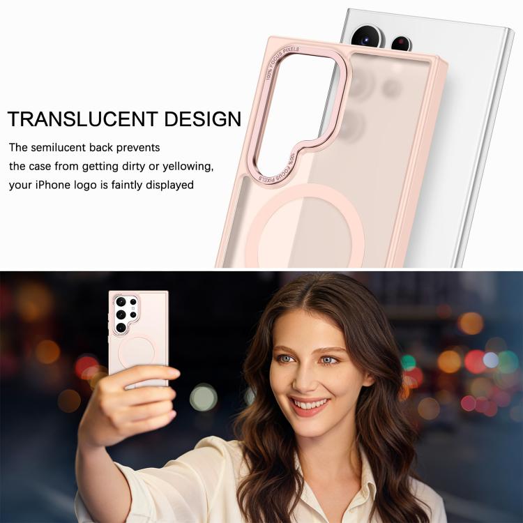 For Samsung Galaxy S25 Ultra 5G XDcase Metal Lens Frame Skin Feel Magnetic Phone Case