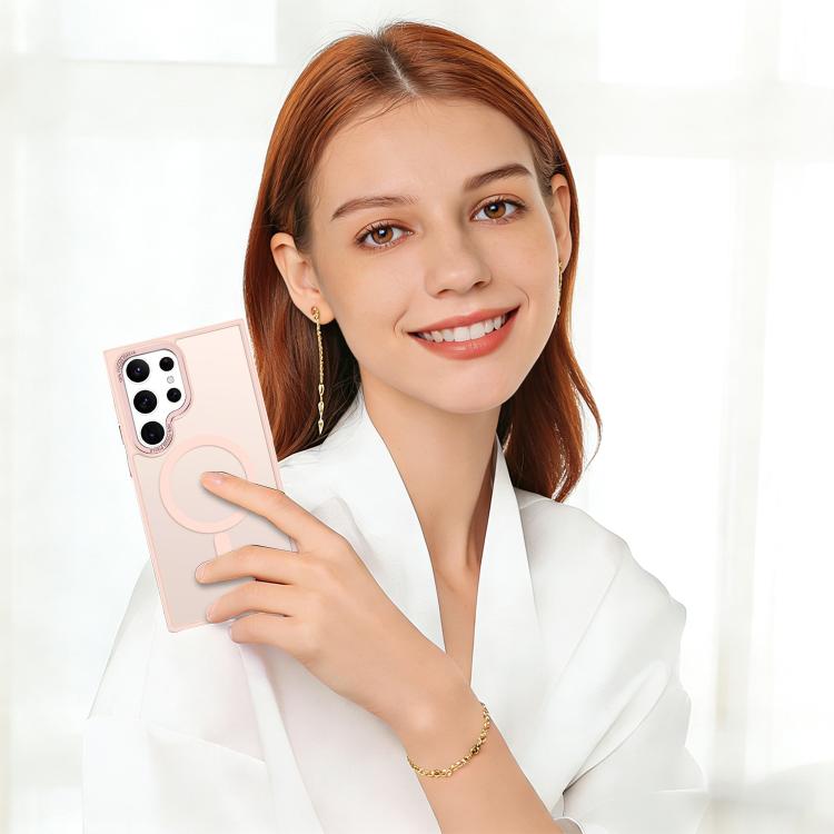 For Samsung Galaxy S25 Ultra 5G XDcase Metal Lens Frame Skin Feel Magnetic Phone Case