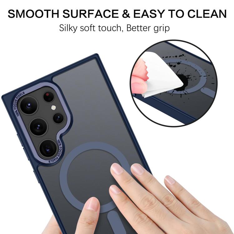 For Samsung Galaxy S25 Ultra 5G XDcase Metal Lens Frame Skin Feel Magnetic Phone Case