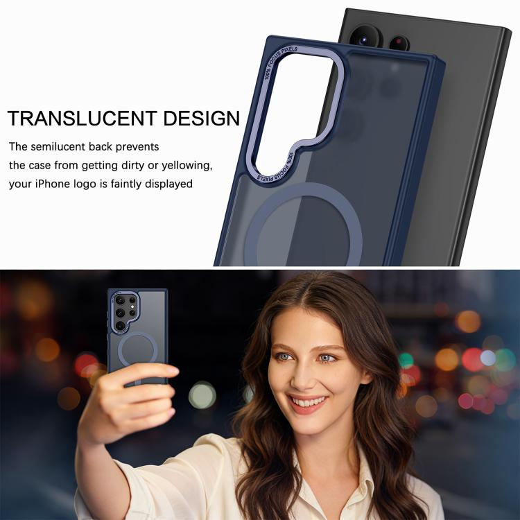 For Samsung Galaxy S25 Ultra 5G XDcase Metal Lens Frame Skin Feel Magnetic Phone Case