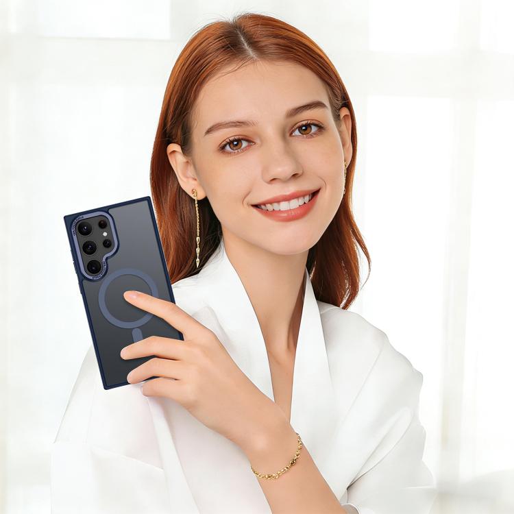 For Samsung Galaxy S25 Ultra 5G XDcase Metal Lens Frame Skin Feel Magnetic Phone Case