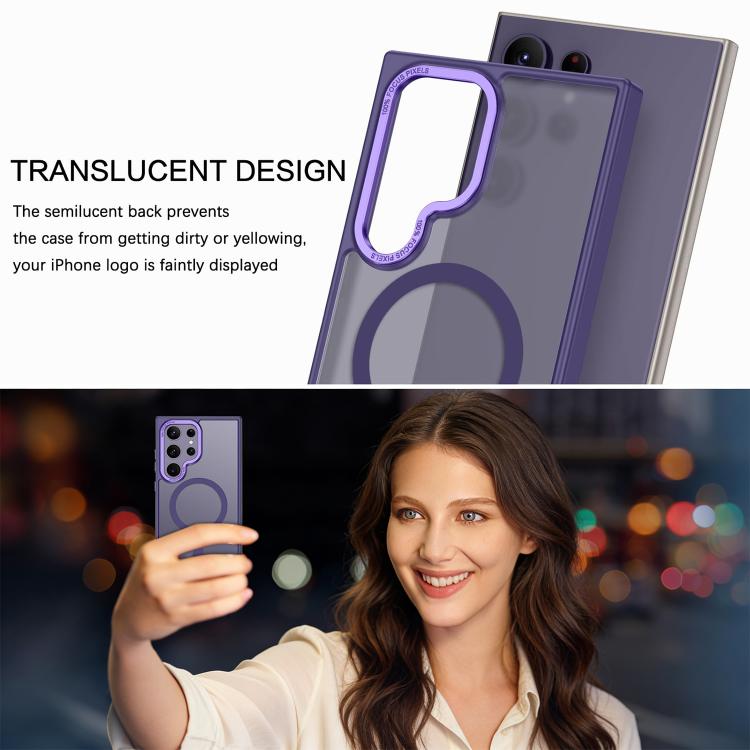 For Samsung Galaxy S25 Ultra 5G XDcase Metal Lens Frame Skin Feel Magnetic Phone Case