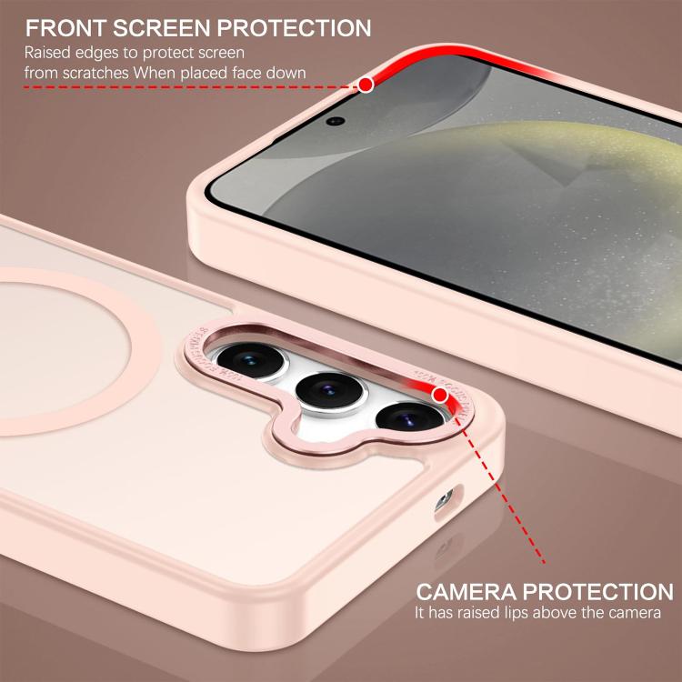For Samsung Galaxy S24+ 5G XDcase Metal Lens Frame Skin Feel Magnetic Phone Case