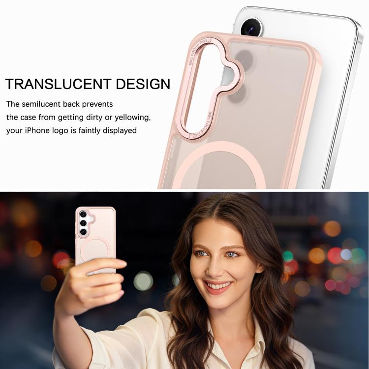 For Samsung Galaxy S24+ 5G XDcase Metal Lens Frame Skin Feel Magnetic Phone Case