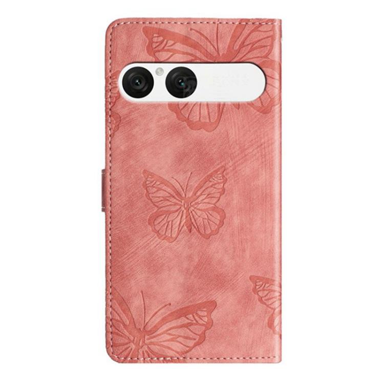 For Sony Xperia 10 VII Skin-feel Embossed Butterfly Leather Phone Case