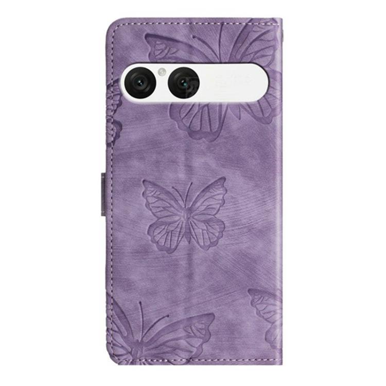 For Sony Xperia 10 VII Skin-feel Embossed Butterfly Leather Phone Case