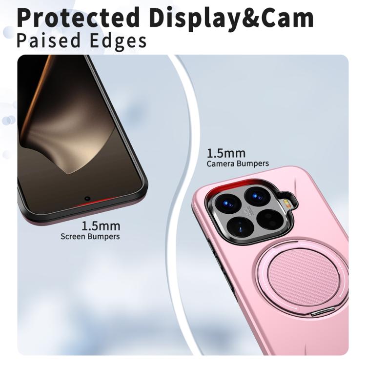 For Xiaomi 15T Pro 5G Metal Rotation Holder MagSafe TPU Hybrid PC Phone Case