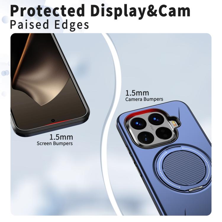 For Xiaomi 15T Pro 5G Metal Rotation Holder MagSafe TPU Hybrid PC Phone Case