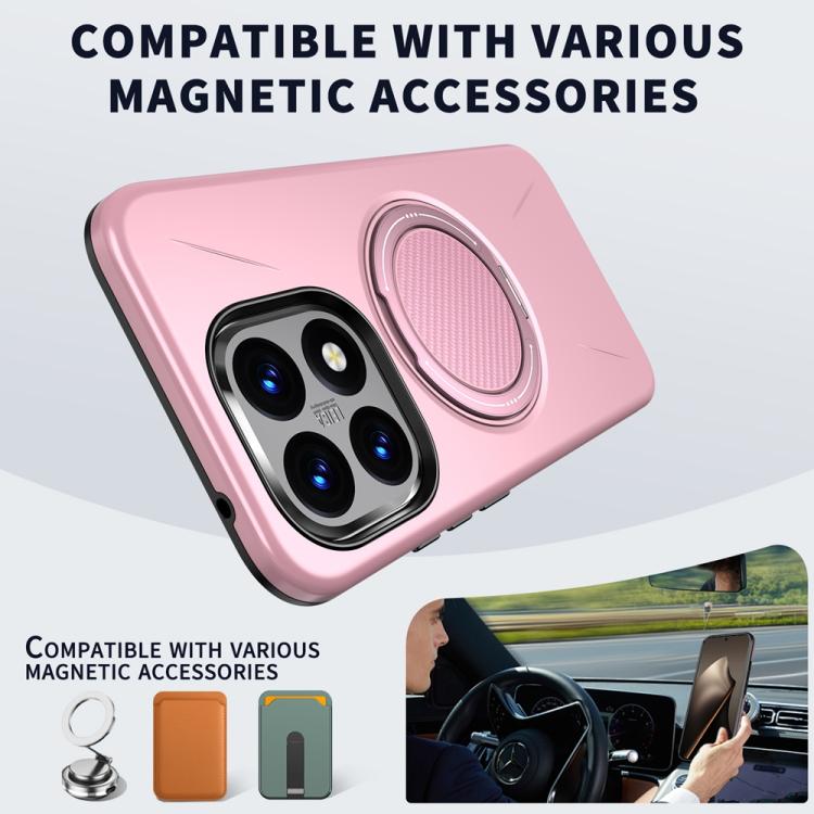 For Xiaomi 15T 5G Metal Rotation Holder MagSafe TPU Hybrid PC Phone Case