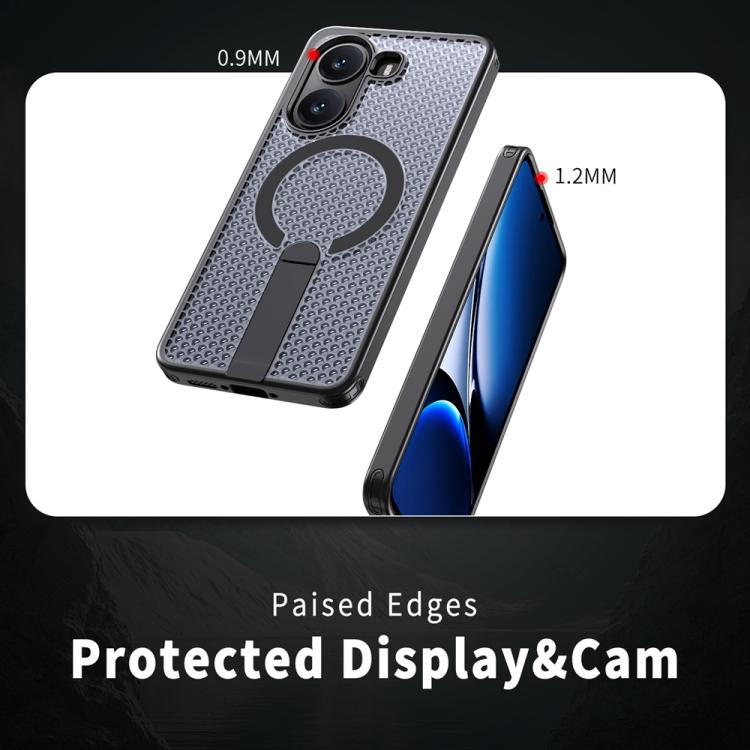 For Xiaomi Poco X7 Pro Honeycomb Cooling MagSafe Holder Phone Case