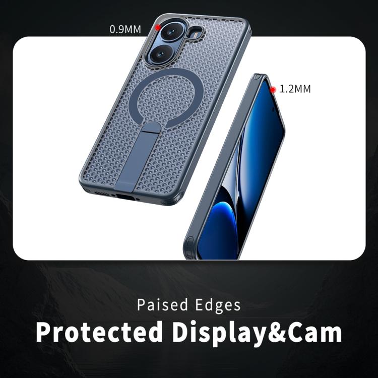 For Xiaomi Poco X7 Pro Honeycomb Cooling MagSafe Holder Phone Case
