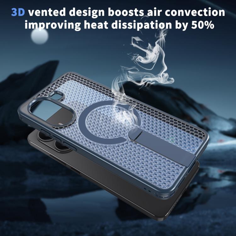 For Xiaomi Poco X7 Pro Honeycomb Cooling MagSafe Holder Phone Case