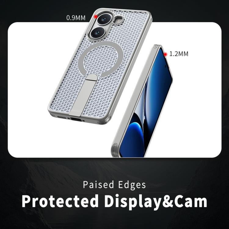 For Xiaomi Poco X7 Pro Honeycomb Cooling MagSafe Holder Phone Case