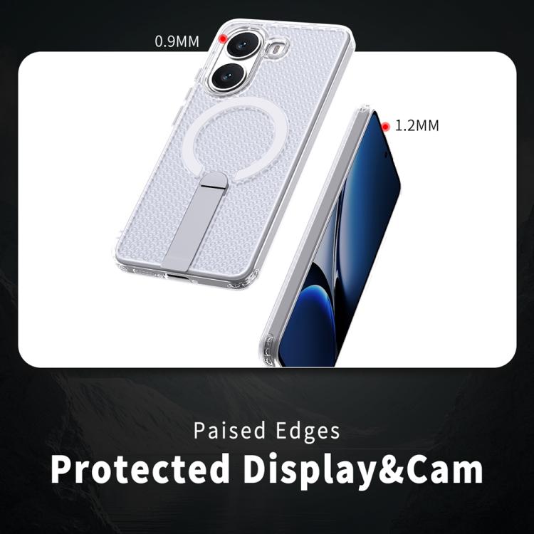 For Xiaomi Poco X7 Pro Honeycomb Cooling MagSafe Holder Phone Case