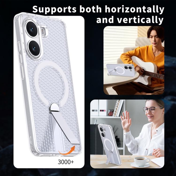 For Xiaomi Poco X7 Pro Honeycomb Cooling MagSafe Holder Phone Case