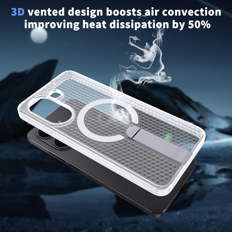 For Xiaomi Poco X7 Pro Honeycomb Cooling MagSafe Holder Phone Case