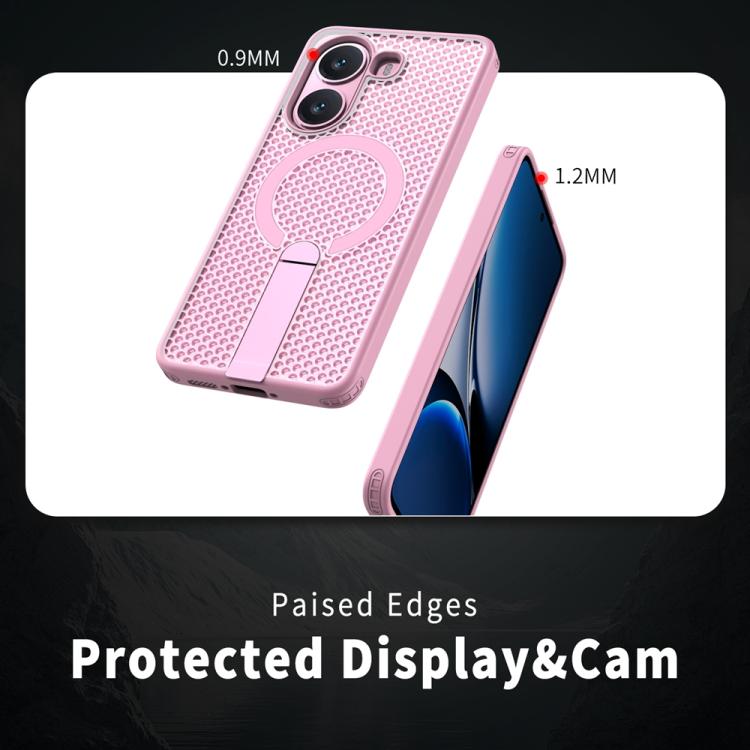 For Xiaomi Poco X7 Pro Honeycomb Cooling MagSafe Holder Phone Case
