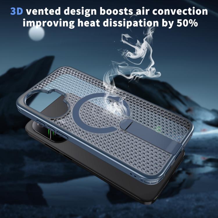 For Xiaomi Poco F7 / Redmi Turbo 4 Pro Honeycomb Cooling MagSafe Holder Phone Case