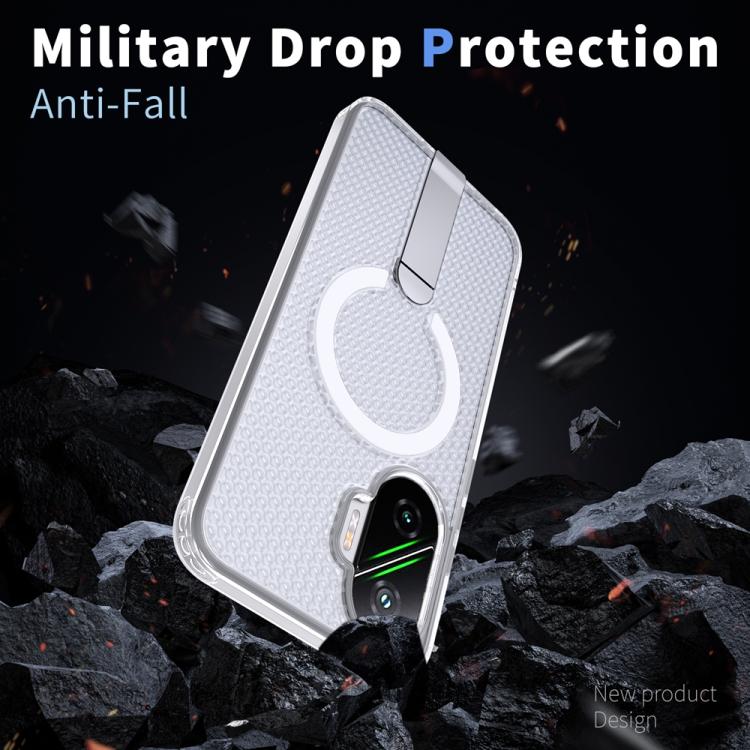 For Xiaomi Poco F7 / Redmi Turbo 4 Pro Honeycomb Cooling MagSafe Holder Phone Case