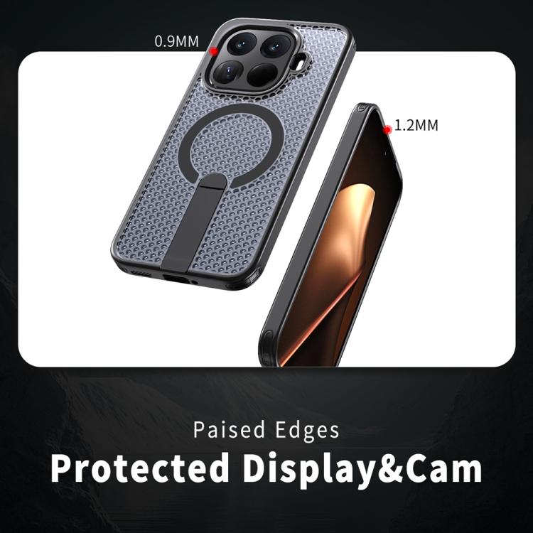 For Xiaomi 15T Pro 5G Honeycomb Cooling MagSafe Holder Phone Case