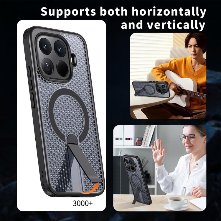 For Xiaomi 15T Pro 5G Honeycomb Cooling MagSafe Holder Phone Case