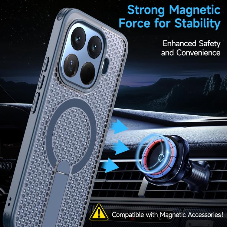 For Xiaomi 15T Pro 5G Honeycomb Cooling MagSafe Holder Phone Case