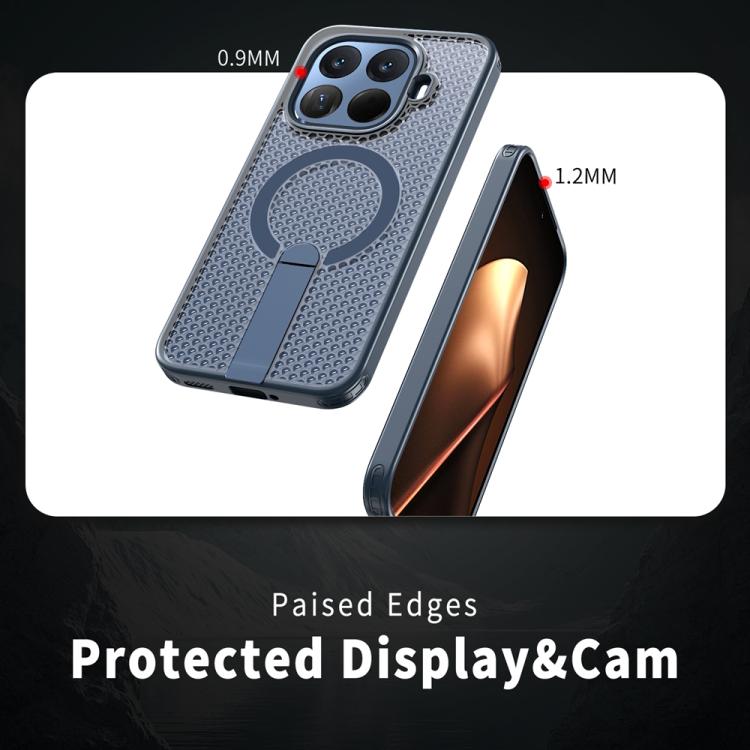 For Xiaomi 15T Pro 5G Honeycomb Cooling MagSafe Holder Phone Case
