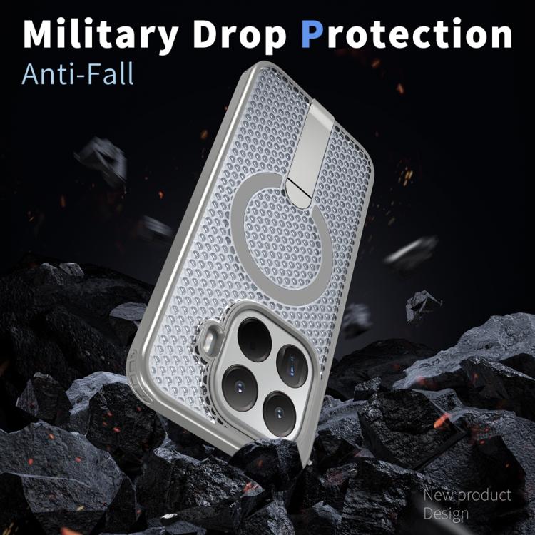 For Xiaomi 15T Pro 5G Honeycomb Cooling MagSafe Holder Phone Case