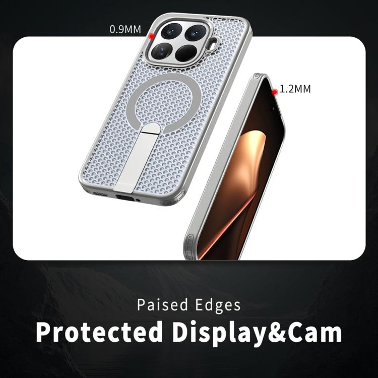 For Xiaomi 15T Pro 5G Honeycomb Cooling MagSafe Holder Phone Case