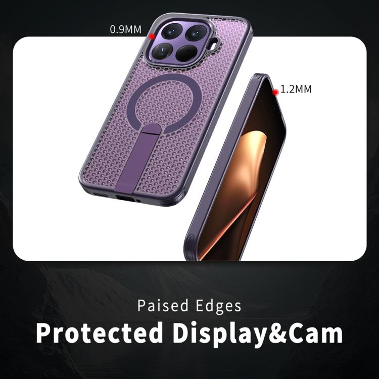 For Xiaomi 15T Pro 5G Honeycomb Cooling MagSafe Holder Phone Case