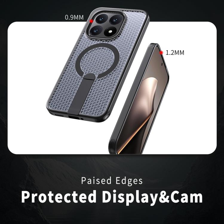 For Xiaomi 15T 5G Honeycomb Cooling MagSafe Holder Phone Case