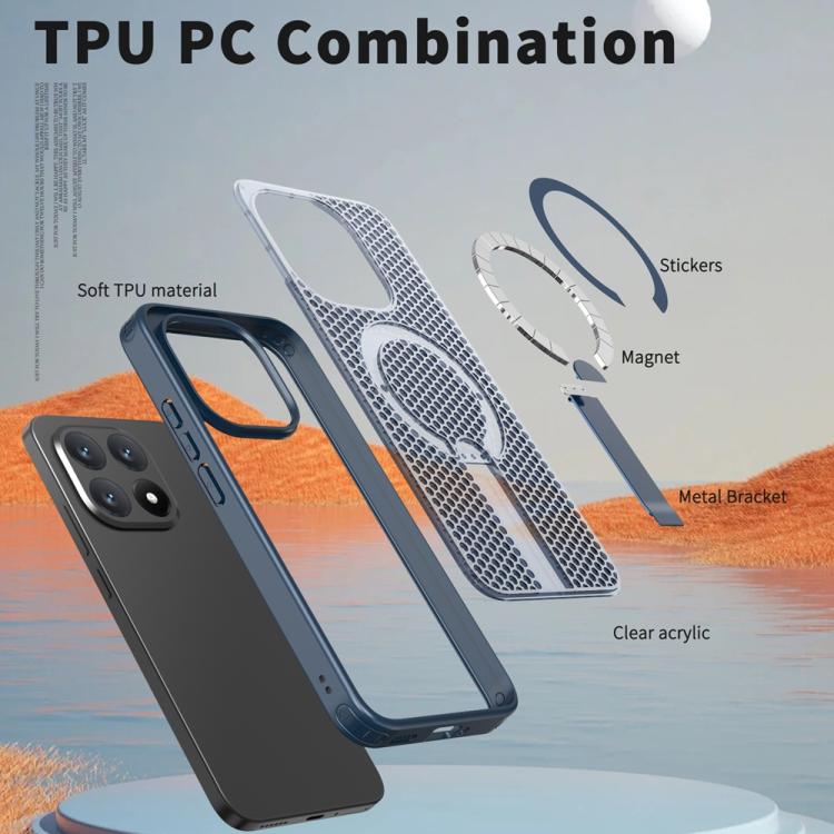 For Xiaomi 15T 5G Honeycomb Cooling MagSafe Holder Phone Case