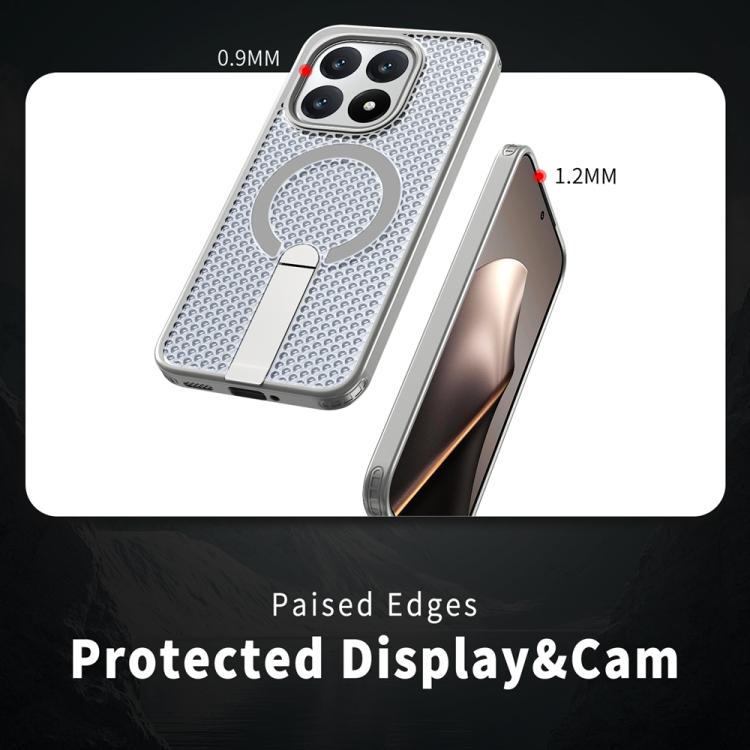 For Xiaomi 15T 5G Honeycomb Cooling MagSafe Holder Phone Case